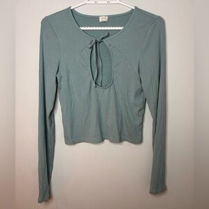 4. Wilfred Long Sleeve Top in Dusty Blue